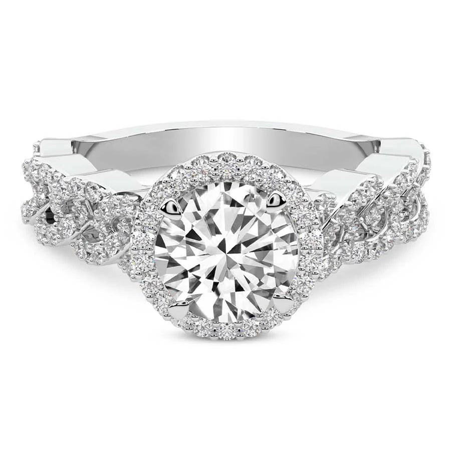 Imperiella Halo Celtic Knot Lab Diamond Ring $3,815 $5,968