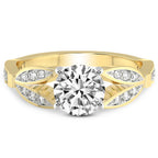 Nova Split Shank Vintage Lab Diamond Ring