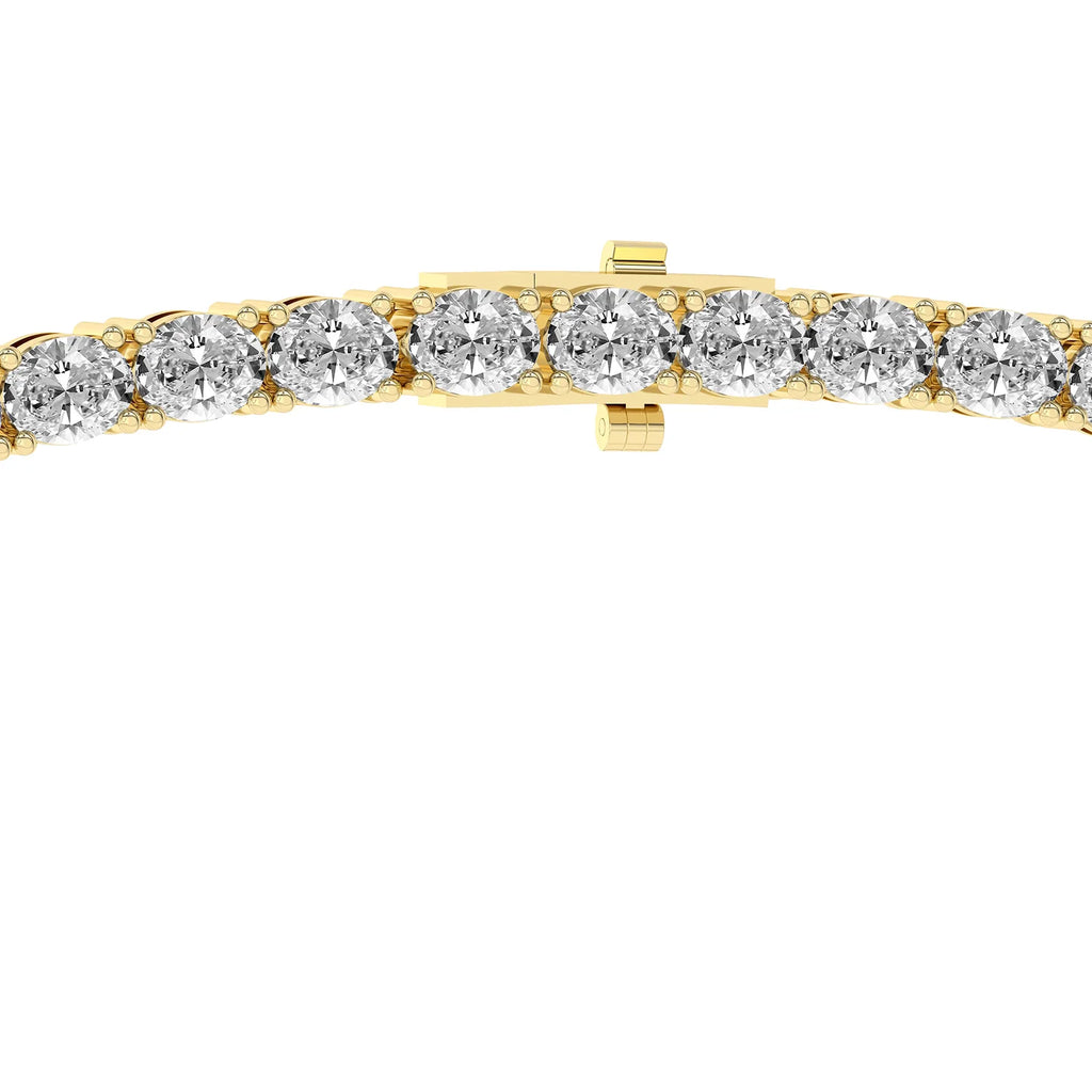 Eden Oval Lab Diamond Tennis Necklace