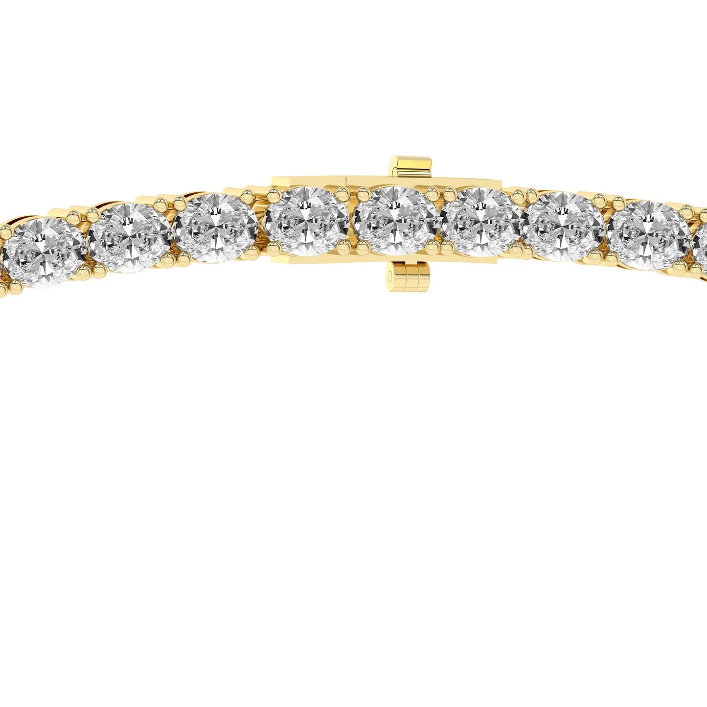 Eden Oval Lab Diamond Tennis Necklace