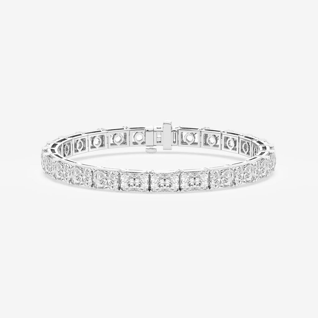 8-inch Radiant Lab-Grown Diamond Tennis Bracelet, 21 carats