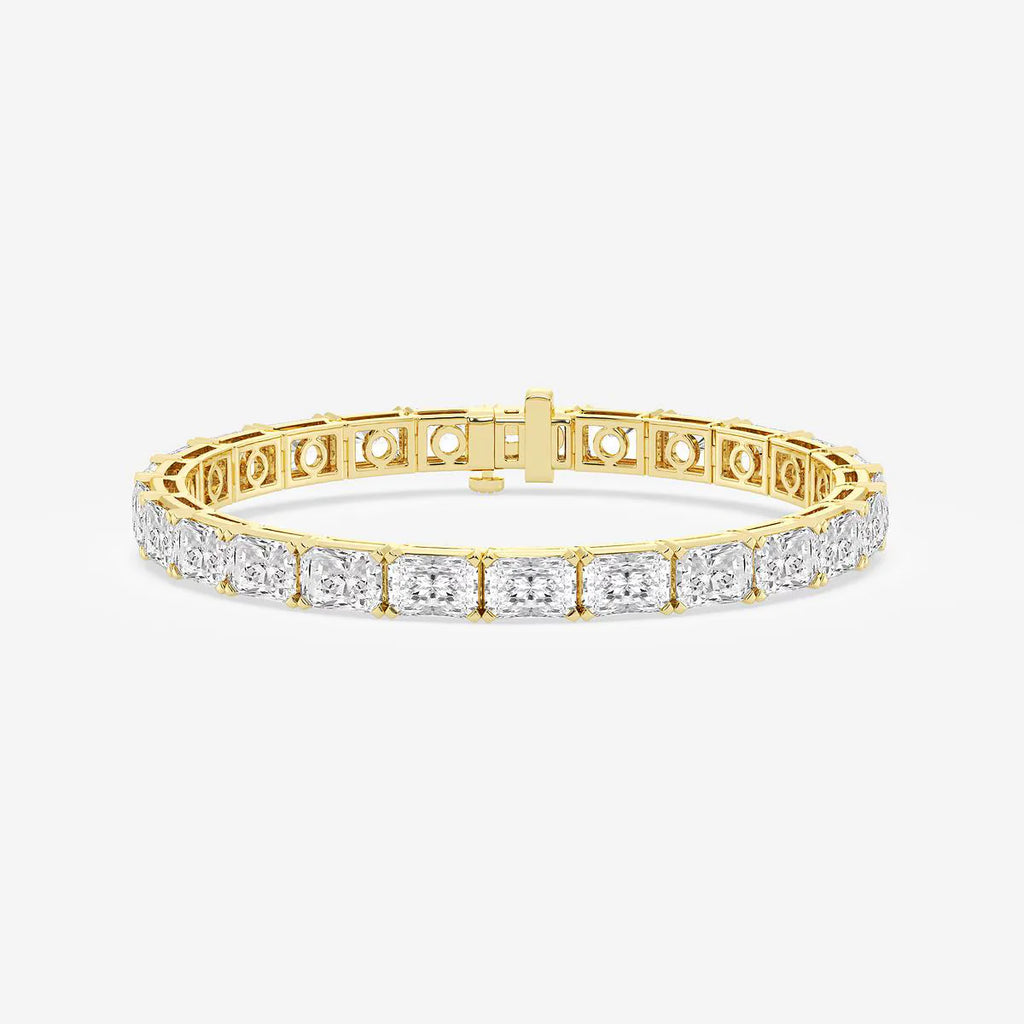 8-inch Radiant Lab-Grown Diamond Tennis Bracelet, 21 carats