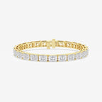 8-inch Radiant Lab-Grown Diamond Tennis Bracelet, 21 carats