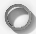 Hammer Set Flat Band With 0.01ct round brilliant cut diamonds