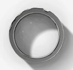 Melted Channel Set Band With Round Brilliant Cut Diamonds