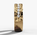 Melted Channel Set Band With Round Brilliant Cut Diamonds