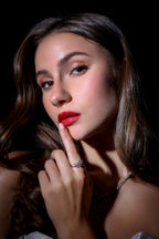 Gold Floral Diamond Ring | Elegant Diamond Flowers