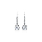 Chelsea Round Brilliant Leverback Earrings
