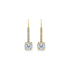 Chelsea Round Brilliant Leverback Earrings