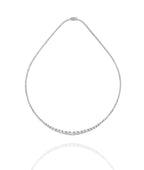 Graduated Lab Grown Diamond Tennis Necklace
