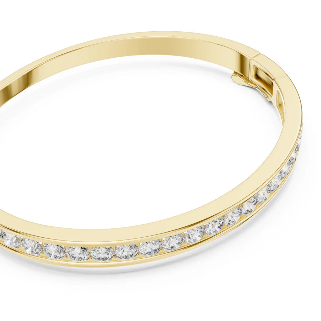 Round-Cut Diamond Bangle Bracelet
