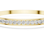 Round-Cut Diamond Bangle Bracelet
