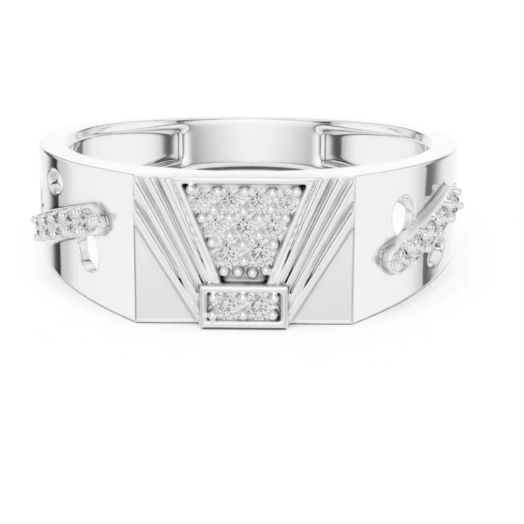 GeoLuxe V-Shine Diamond Ring