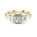 Radiant-Cut Three-Stone Diamond Engagement Ring