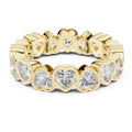 Heart-Cut Diamond Eternity Band