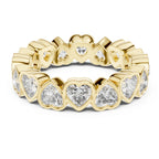 Heart-Cut Diamond Eternity Band