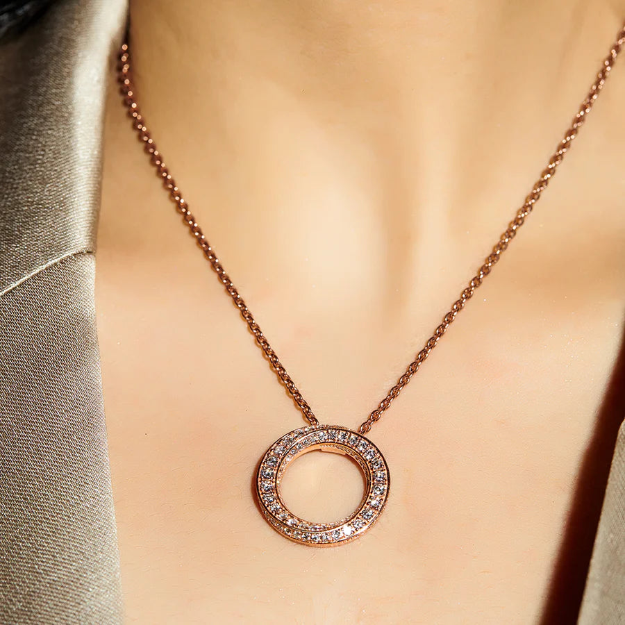 Modern Bloom Studs – Sleek Rose Gold with Certified Diamonds