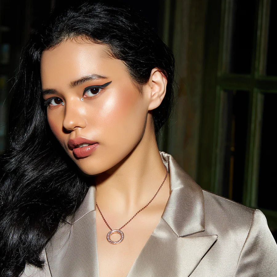 Modern Bloom Studs – Sleek Rose Gold with Certified Diamonds