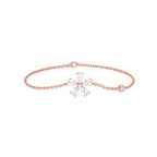 Gold Floral Diamond Bracelet – Elegant & Sparkling Jewelry for Women