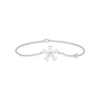 Gold Floral Diamond Bracelet – Elegant & Sparkling Jewelry for Women