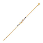 Triple Diamond Mangalsutra Bracelet for Women – Minimal Gold Design