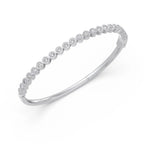 Yellow Gold Diamond Bezel Bangle – Minimal Luxury Bracelet