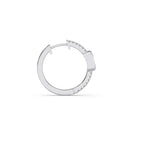 Emerald-Cut Hoop Diamond Earrings – Yellow Gold