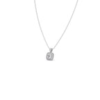 Cushion Halo Diamond Pendant Necklace – Classic Look in Gold, Rose Gold & Silver