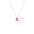 Trinity Knot Diamond Pendant Necklace – Yellow, Rose & White Gold Celtic Design | Trending Jewellery for Women