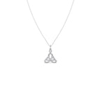 Trinity Knot Diamond Pendant Necklace – Yellow, Rose & White Gold Celtic Design | Trending Jewellery for Women