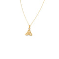 Trinity Knot Diamond Pendant Necklace – Yellow, Rose & White Gold Celtic Design | Trending Jewellery for Women