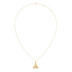 Trinity Knot Diamond Pendant Necklace – Yellow, Rose & White Gold Celtic Design | Trending Jewellery for Women