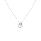 Open Heart Diamond Necklace – Gold Chain Pendant for Her