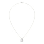 Open Heart Diamond Necklace – Gold Chain Pendant for Her