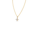 Marquise Diamond Flower Necklace for Women – Yellow, Rose & Silver Gold Pendant