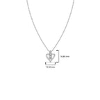 Heart Diamond Pendant Necklace – Yellow, Rose & White Gold Love Charm for Women