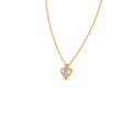 Heart Diamond Pendant Necklace – Yellow, Rose & White Gold Love Charm for Women