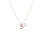 Hexagon Diamond Pendant Necklace – Geometric Gold Jewelry for Women