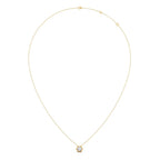 Hexagon Diamond Pendant Necklace – Geometric Gold Jewelry for Women
