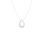 Teardrop Diamond Pendant Necklace – Elegant Drop Design in Yellow, Rose & Silver Gold