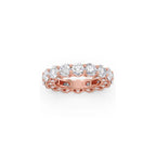 Round Diamond Eternity Band – Timeless Full-Circle Sparkle in Yellow, Rose & White Gold | Everyday Luxury Ring for Women