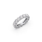 Round Diamond Eternity Band – Timeless Full-Circle Sparkle in Yellow, Rose & White Gold | Everyday Luxury Ring for Women