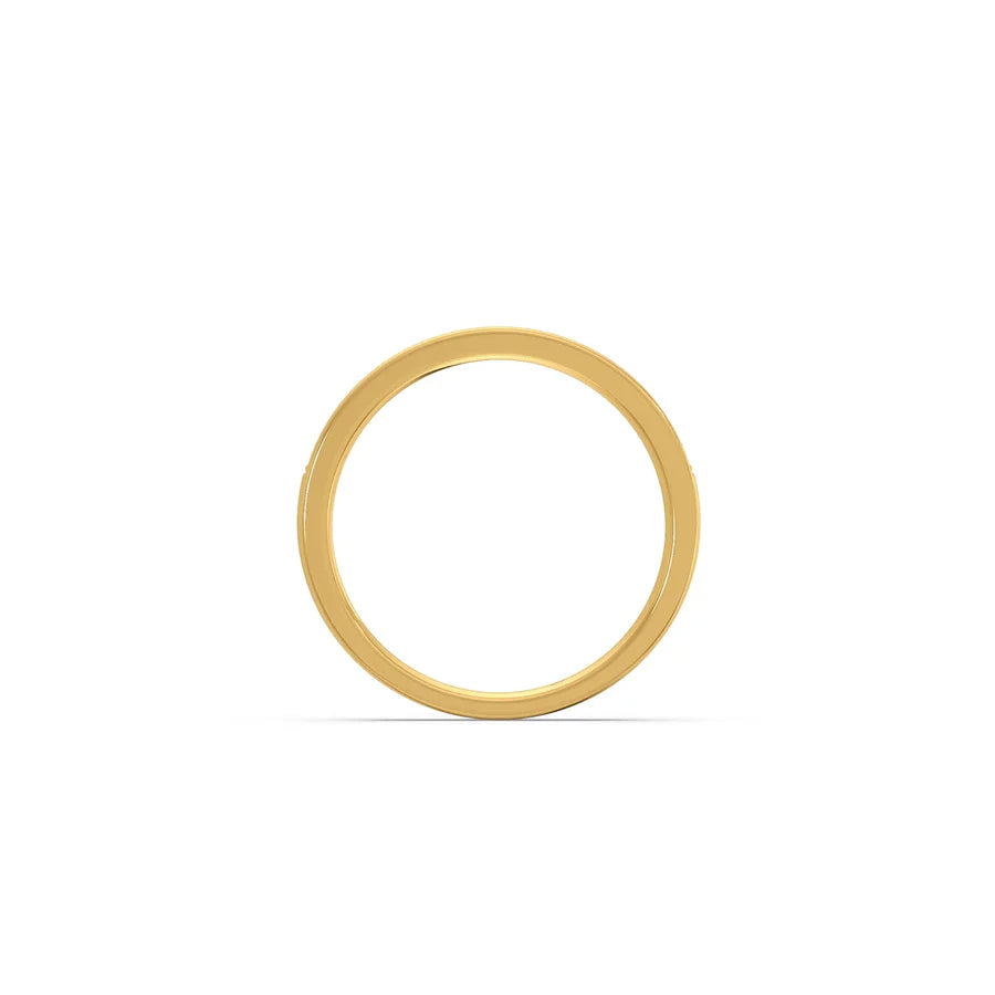 Elegant Diamond Eternity Band in Yellow Gold – Dainty & Stylish Ring