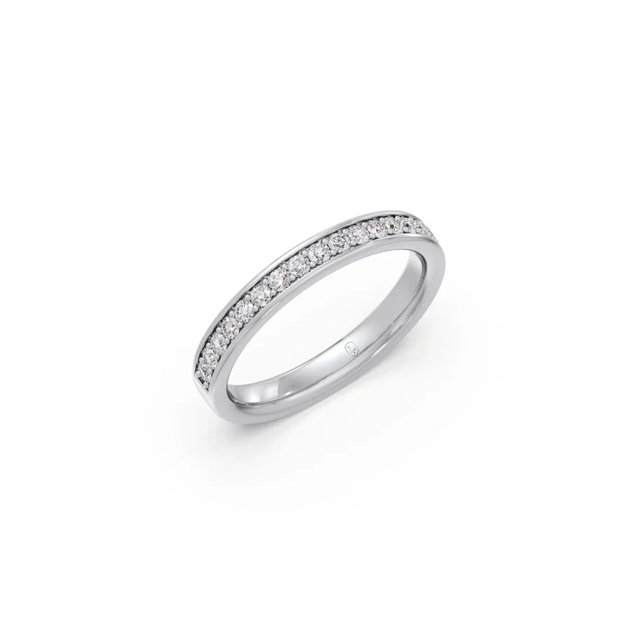 Classic Diamond Band Ring – Sleek Everyday Style in Yellow, Rose & White Gold | Perfect for Office, Travel & Casual Wear