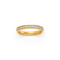 Classic Diamond Band Ring – Sleek Everyday Style in Yellow, Rose & White Gold | Perfect for Office, Travel & Casual Wear