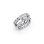 Heart Shaped Diamond Ring Set for Women – Yellow Gold | Engagement & Wedding Combo