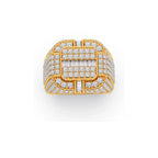 Bold Diamond Ring for Men – Yellow Gold Luxury Statement Ring