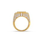 Bold Diamond Ring for Men – Yellow Gold Luxury Statement Ring