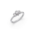 Three Oval Diamond Ring in Yellow Gold – Classic & Elegant Design