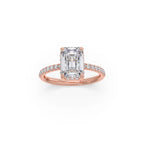 Emerald-Cut Diamond Solitaire Ring in Yellow Gold – Classic Elegant Engagement Style